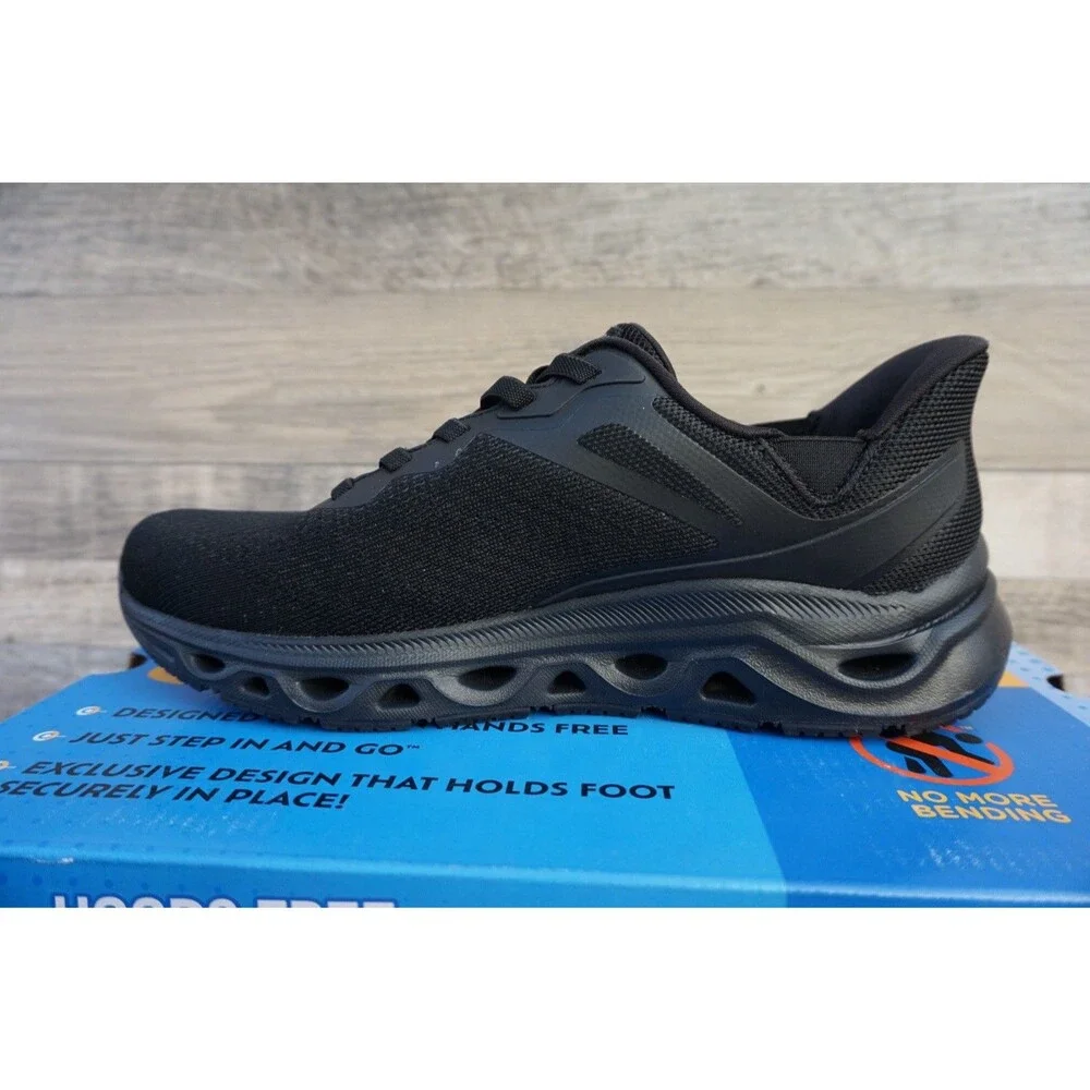Skechers Men's Glide Step Sneaker Hands Free Swift Fit Sz 9 Slip On Shoes